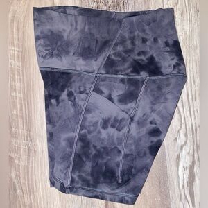 Lululemon Athletica Align High-Rise Navy/Grey Tye-Dye Short 6” - Women’s Size 4